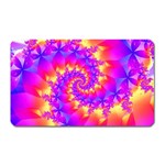 Colorful Psychedelic Spiral Fractal Magnet (Rectangular)