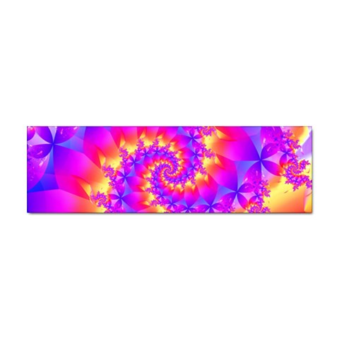 Colorful Psychedelic Spiral Fractal Sticker Bumper (100 pack) from ArtsNow.com Front