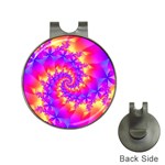 Colorful Psychedelic Spiral Fractal Golf Ball Marker Hat Clip