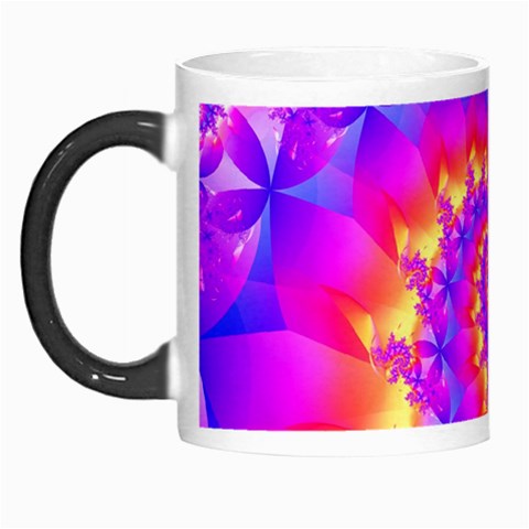 Colorful Psychedelic Spiral Fractal Morph Mug from ArtsNow.com Left