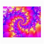 Colorful Psychedelic Spiral Fractal Small Glasses Cloth