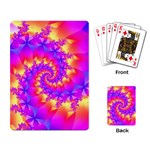 Colorful Psychedelic Spiral Fractal Playing Cards Single Design