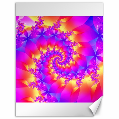 Colorful Psychedelic Spiral Fractal Canvas 12  x 16  from ArtsNow.com 11.86 x15.41  Canvas - 1