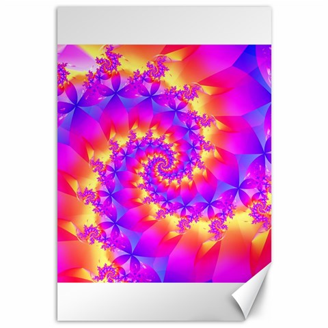 Colorful Psychedelic Spiral Fractal Canvas 12  x 18  from ArtsNow.com 11.88 x17.36  Canvas - 1