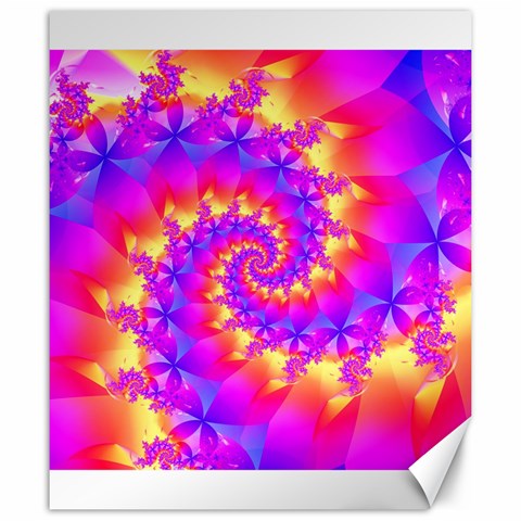 Colorful Psychedelic Spiral Fractal Canvas 20  x 24  from ArtsNow.com 19.57 x23.15  Canvas - 1