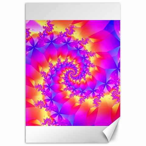 Colorful Psychedelic Spiral Fractal Canvas 20  x 30  from ArtsNow.com 19.62 x28.9  Canvas - 1