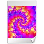 Colorful Psychedelic Spiral Fractal Canvas 20  x 30 