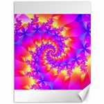 Colorful Psychedelic Spiral Fractal Canvas 36  x 48 