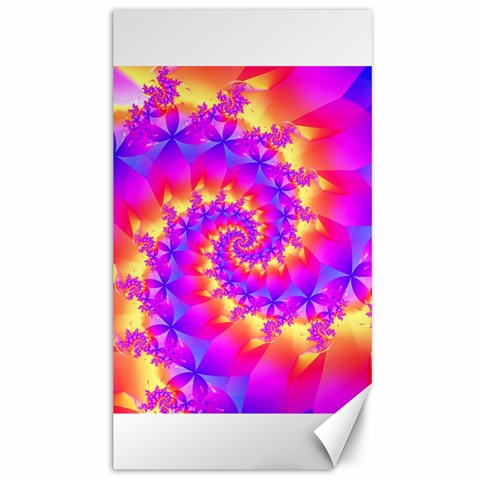 Colorful Psychedelic Spiral Fractal Canvas 40  x 72  from ArtsNow.com 39.28 x69.23  Canvas - 1