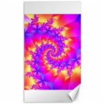 Colorful Psychedelic Spiral Fractal Canvas 40  x 72 