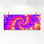 Colorful Psychedelic Spiral Fractal Hand Towel