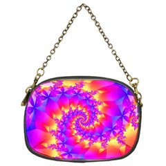 Colorful Psychedelic Spiral Fractal Chain Purse (Two Sides) from ArtsNow.com Front