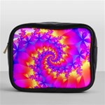 Colorful Psychedelic Spiral Fractal Mini Toiletries Bag (One Side)