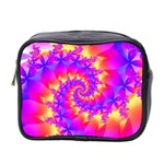 Colorful Psychedelic Spiral Fractal Mini Toiletries Bag (Two Sides)