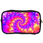 Colorful Psychedelic Spiral Fractal Toiletries Bag (Two Sides)