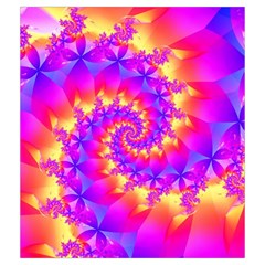 Colorful Psychedelic Spiral Fractal Drawstring Pouch (Medium) from ArtsNow.com Back