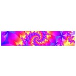 Colorful Psychedelic Spiral Fractal Flano Scarf (Small)