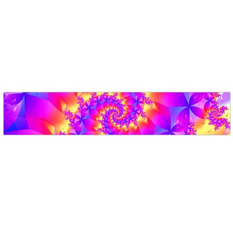 Colorful Psychedelic Spiral Fractal Flano Scarf (Large) from ArtsNow.com Front