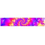 Colorful Psychedelic Spiral Fractal Flano Scarf (Large)