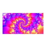 Colorful Psychedelic Spiral Fractal Satin Wrap