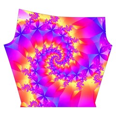 Colorful Psychedelic Spiral Fractal Yoga Cropped Leggings from ArtsNow.com Right