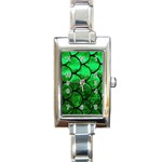 Fish Scales Rectangle Italian Charm Watch