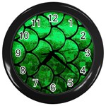 Fish Scales Wall Clock (Black)