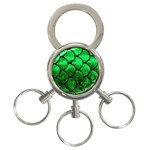 Fish Scales 3-Ring Key Chain