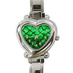 Fish Scales Heart Italian Charm Watch