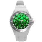 Fish Scales Round Plastic Sport Watch (L)