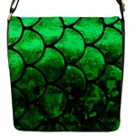 Fish Scales Flap Closure Messenger Bag (S)