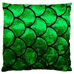 Fish Scales Large Flano Cushion Case (One Side)