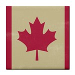 grunge canadian flag  Tile Coaster