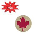 grunge canadian flag  1  Mini Button (10 pack) 