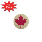 grunge canadian flag  1  Mini Magnet (10 pack) 