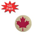 grunge canadian flag  1  Mini Magnet (100 pack) 