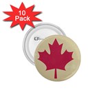 grunge canadian flag  1.75  Button (10 pack) 