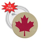 grunge canadian flag  2.25  Button (10 pack)