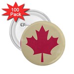 grunge canadian flag  2.25  Button (100 pack)