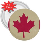 grunge canadian flag  3  Button (10 pack)