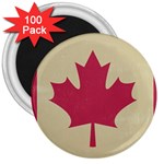 grunge canadian flag  3  Magnet (100 pack)