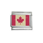 grunge canadian flag  Italian Charm (9mm)