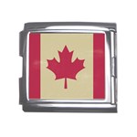 grunge canadian flag  Mega Link Italian Charm (18mm)