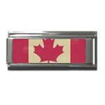 grunge canadian flag  Superlink Italian Charm (9mm)