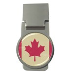 grunge canadian flag  Money Clip (Round)