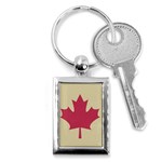 grunge canadian flag  Key Chain (Rectangle)