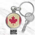 grunge canadian flag  Nail Clippers Key Chain