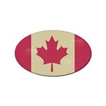 grunge canadian flag  Sticker (Oval)