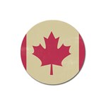 grunge canadian flag  Magnet 3  (Round)