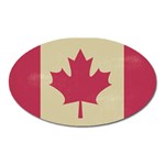 grunge canadian flag  Magnet (Oval)